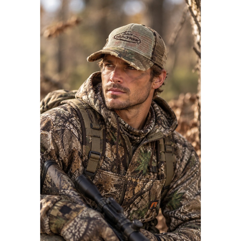 Paramount Outdoors Realtree Trucker Hunting Hat OS Camo Distressed Mesh Cap 1701